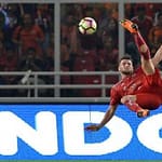 Marko Simic Kelelahan Usai Arak arakan Juara Piala Presiden Pemain persija jakarta marko simic saat tendangan salto
