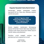 Ada Maintenance, Transfer BI-FAST Bank Kalsel Tidak Bisa Digunakan Dini Hari 1754646882783221-0