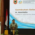 Rakorda Bangga Kencana 2026 Digelar, Pemprov Kalsel Perkuat Upaya Tekan Stunting H.-M.-Muslim-mewakili-Gubernur-Kalsel-H.-Muhidin-saat-menyampaikan-sambutan-Banjarmasin-Kamis-532026.-Wartawasaka