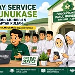 One Day Service UNUKASE Disambut Antusias, 27 Santri Darul Muhibbien Langsung Daftar Kuliah ONE DAY SERVICE PMB UNUKASE