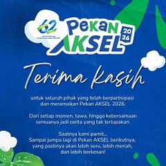 Pekan AKSEL 2026 Resmi Ditutup, Bank Kalsel Apresiasi Antusiasme Masyarakat TERIMA KASIHuntuk seluruh pihak yang telah berpartisipasi dan meramaikan Pekan AKSEL 2026.Dari s