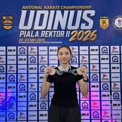 Personel Karate Polda Kalsel Borong Dua Gelar di Kejuaraan Nasional Piala Rektor Udinus II 2026 ATLET KARATEKA POLDA KALSEL