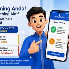 Cek Rekening Anda! Bank Kalsel Ingatkan Nasabah Aktif Bertransaksi agar Terhindar dari Status Pasif REKENING AKTIF