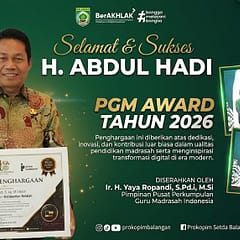 Bupati Balangan Raih PGM Award 2026, Komitmen Perkuat Pendidikan Madrasah Bupati Balangan Raih Piagam Penghargaan dari PGM Award 2026