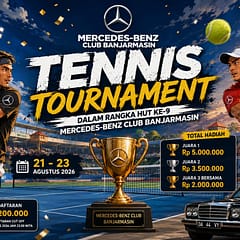 Tennis Tournament HUT ke-9 Mercedes-Benz Club Banjarmasin Diikuti Pemain Nasional, Zainal Keluar sebagai Juara WhatsApp Image 2026-08-24 at 10.39.58
