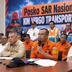 Pencarian KM Virgo Transport 8 Dipersempit, KRI Canopus dan Penyelam Elite Fokus Sisir Dasar Laut PRESCON KABASARNAS
