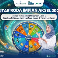 Transaksi QRIS Berbuah Hadiah, Roda Impian AKSEL Jadi Magnet Pengunjung Kalsel Expo 2026 Roda Impian AKSEL Jadi Magnet Pengunjung Kalsel Expo 2026